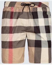Burberry - Men's Guildes Vintage Check Swim Shorts - Lyst