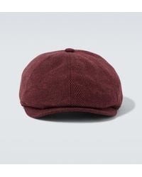 Brunello Cucinelli - Wool And Cashmere Newsboy Cap - Lyst
