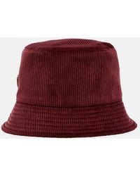 Prada - Cotton Corduroy Bucket Hat - Lyst