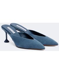 Aquazzura - Bisous Suede Mule - Lyst