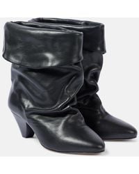 Isabel Marant - Ryska Leather Ankle Boots - Lyst