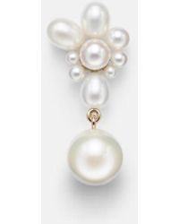 Sophie Bille Brahe - Amis Fleur 14Kt Single Earring With Freshwater Pearls - Lyst
