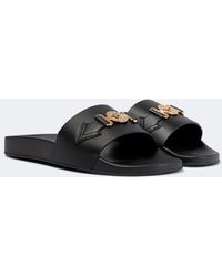 Versace - Medusa Slides - Lyst