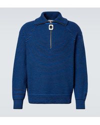 JW Anderson - Striped Half-Zip Sweater - Lyst