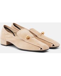 Herbert Levine - Showtime Suede Loafer Pumps - Lyst