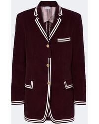 Thom Browne - Blazer En Velours Cotele De Coton - Lyst
