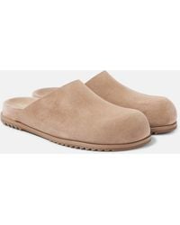 Rick Owens - Granola Suede Mules - Lyst