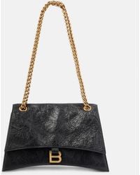 Balenciaga - Crush Medium Leather Shoulder Bag - Lyst