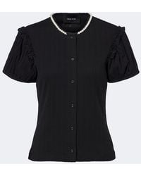 Simone Rocha - Embellished Pointelle Cotton Cardigan - Lyst