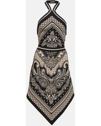 Balmain - Gestricktes Neckholder-Kleid - Lyst