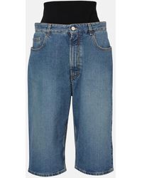 Alaïa - Cropped Barrel-Leg Jeans - Lyst