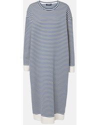 Max Mara - Calla Striped Jersey Midi Dress - Lyst