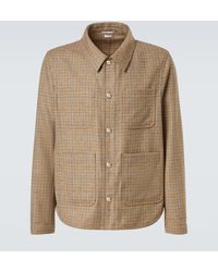 Thom Browne - Checked Wool Tweed Overshirt - Lyst