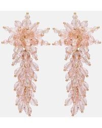 Self-Portrait - Boucles D'Oreilles A Cristaux - Lyst