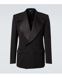 Dolce & Gabbana - Wool And Silk-Blend Tuxedo Jacket - Lyst