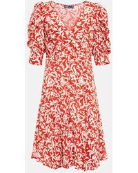 Polo Ralph Lauren - Floral Print Mini Dress - Lyst