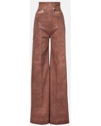 Rick Owens - Dirt Cooper High-Rise Wide-Leg Jeans - Lyst