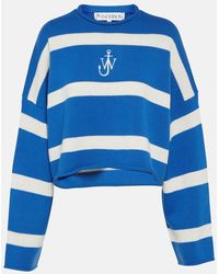 JW Anderson - Pullover cropped in lana e cashmere - Lyst