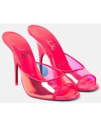 Christian Louboutin - Just Arch Pvc And Patent Leather Mules - Lyst