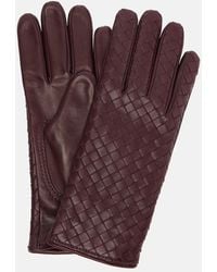 Bottega Veneta - Gants En Cuir Intrecciato - Lyst