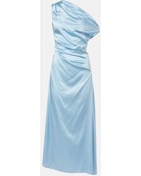 STAUD - Vestido De Coctel Phare De Saten - Lyst