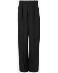 Wardrobe NYC - X Rhw Web Wool Wide-Leg Pants - Lyst