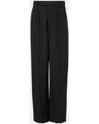 Wardrobe NYC - X Rhw Web Wool Wide-Leg Pants - Lyst