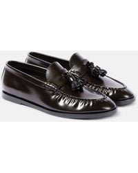 The Row - Leather Penny Loafers - Lyst