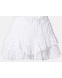 Isabel Marant - Jocadia Broderie Anglaise Cotton Shorts - Lyst