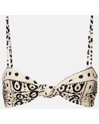 Johanna Ortiz - Printed Bikini Top - Lyst