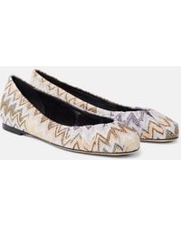 Missoni - Iris Zigzag Ballet Flats - Lyst