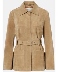 Tory Burch - Belted Suede Jacket - Lyst