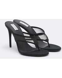 Alaïa - Mesh Thong Sandals - Lyst