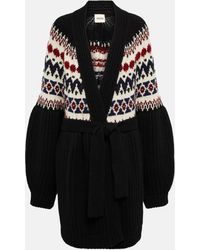 Khaite - Pearl Cashmere Jacquard Cardigan - Lyst