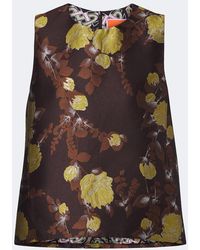La DoubleJ - Devon Floral Jacquard Top - Lyst