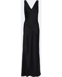 Max Mara - Elegante Satin Maxi Dress - Lyst