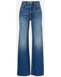 SLVRLAKE Denim - Grace Faded Wide-Leg Jeans - Lyst