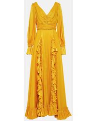 Costarellos - Ruffle-trimmed Gown - Lyst