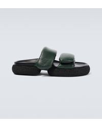 Dries Van Noten - Padded Leather Sandals - Lyst