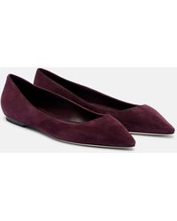 Jimmy Choo - Ballerinas Romy Aus Veloursleder - Lyst