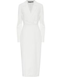 Zeynep Arcay Midikleid aus Denim - Weiß