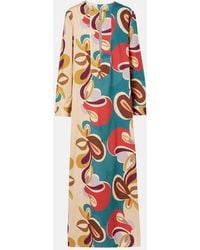 Adriana Degreas - Printed Cotton-Blend Kaftan - Lyst