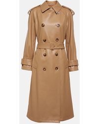 Veronica Beard - Conneley Faux Leather Trench Coat - Lyst