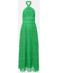 Elie Saab - Abito Midi Con Scollo All'Americana - Lyst