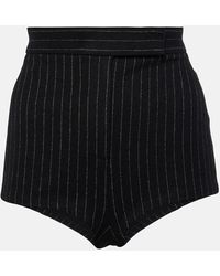 Alex Perry - Pinstripe High-Rise Shorts - Lyst