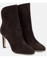 Jimmy Choo - Karter 85 Suede Leather Ankle Boots - Lyst