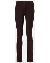 Stouls - Jp Long Suede Flared Pants - Lyst