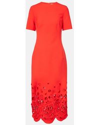 Oscar de la Renta - Floral Cutout Cocktail Dress - Lyst