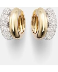 Yvonne Léon - 9Kt And Hoop Earrings With Diamonds - Lyst