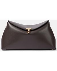TOTEME - Clutch T-Lock Small Aus Leder - Lyst